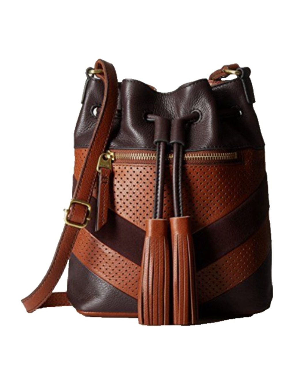 Fossil Jules Mini Leather Tassel Drawstring Shoulder/Crossbody Bag
